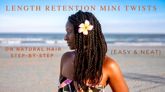 Length Retention Mini Twists on Natural Hair