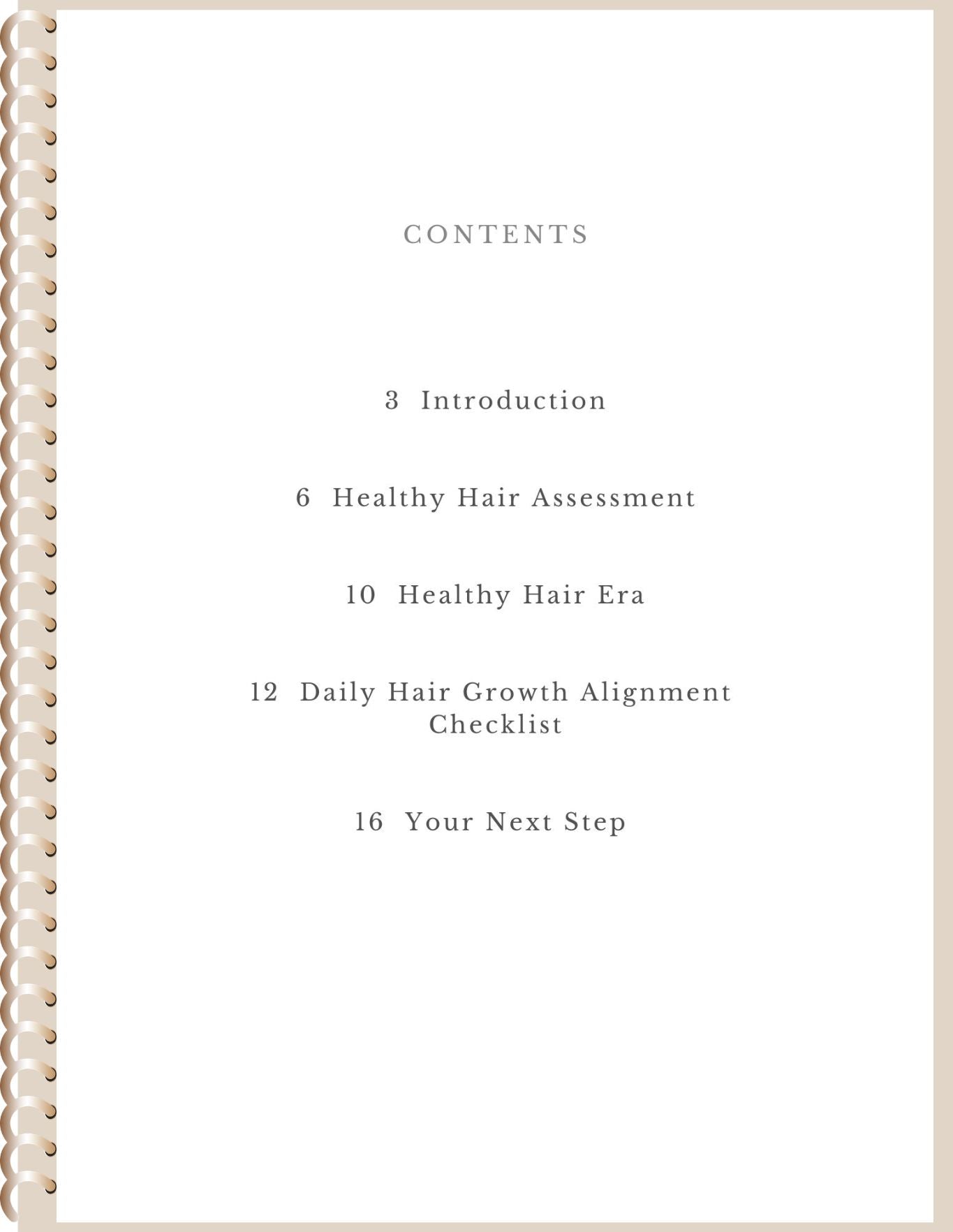 Healthy Hair Assessment & Hair Growth Checklist - Ebook